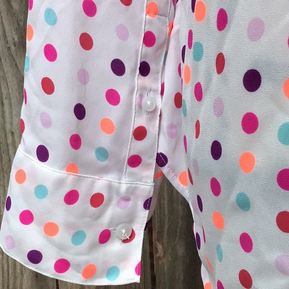 Multi Colored Polka Dots Portofino Shirt - Picture 7 of 9